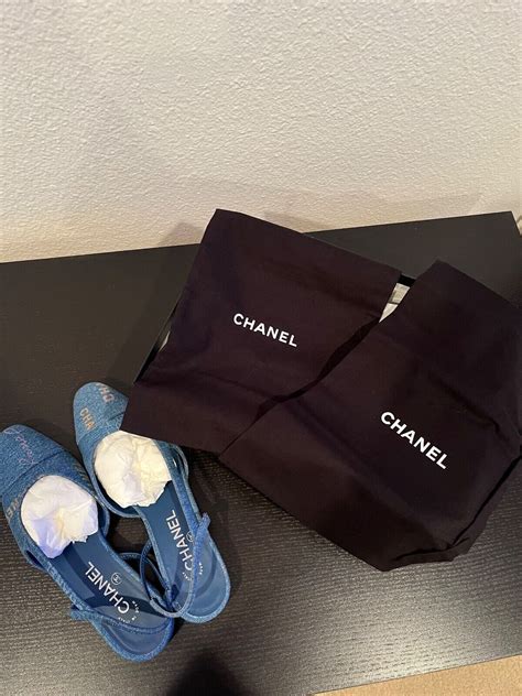 chanel denim slingback flats|chanel slingback price euro.